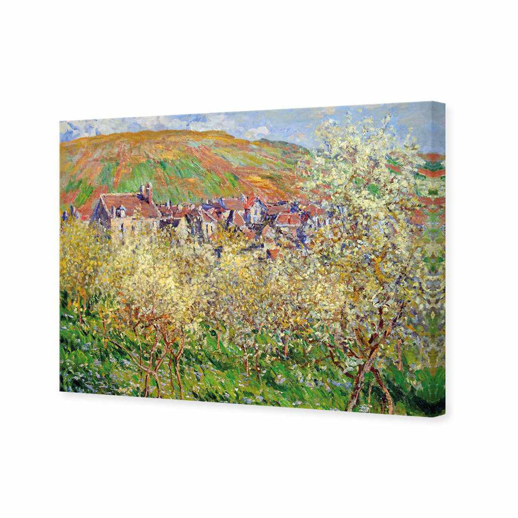 Plum Trees in Blossom by Monet Canvas Art