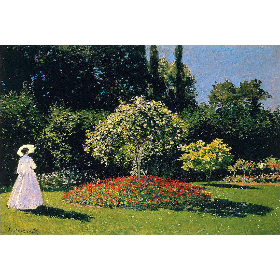 Woman In A Garden by Monet Canvas Art