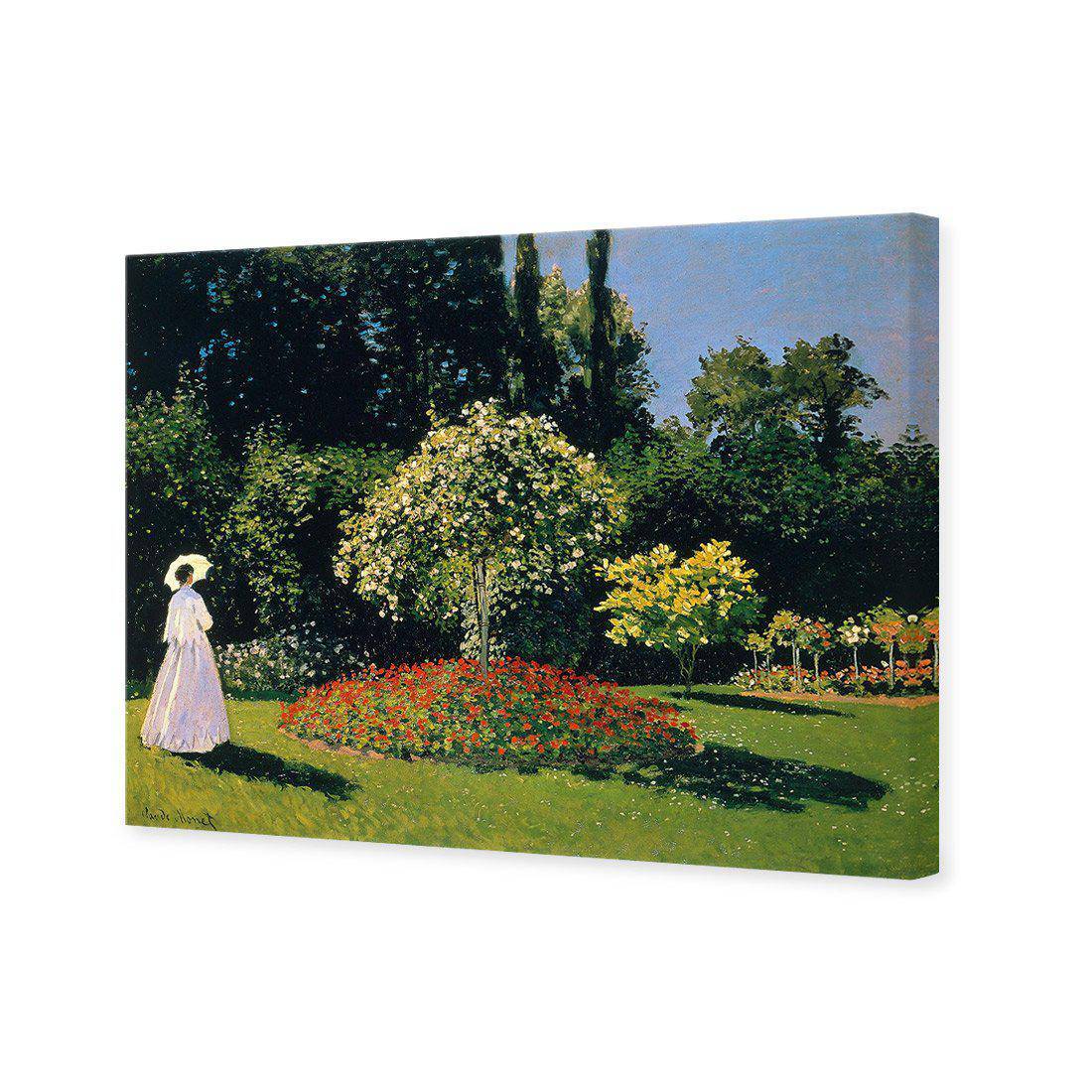 Woman In A Garden by Monet Canvas Art