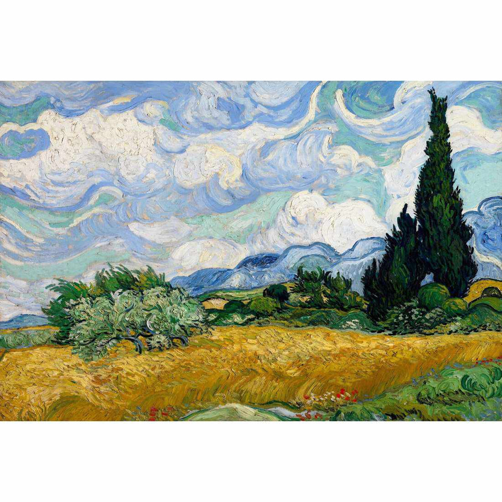 Wheat Field With Cypresses - Van Gogh Acrylic Print Art