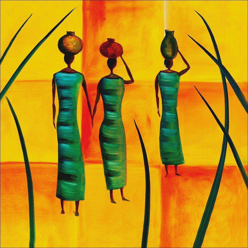 Three African Women Canvas Art