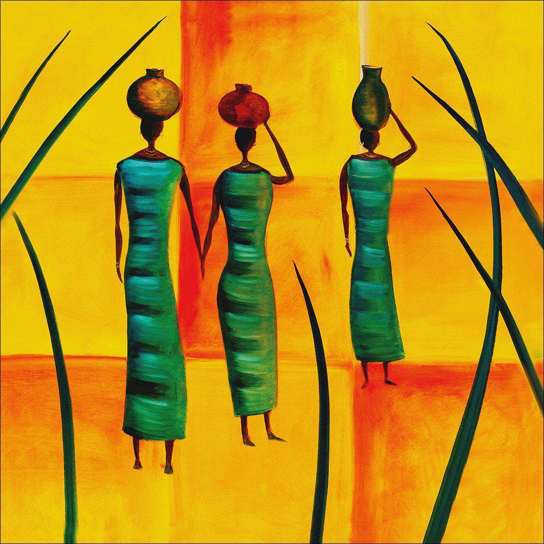Three African Women Canvas Art
