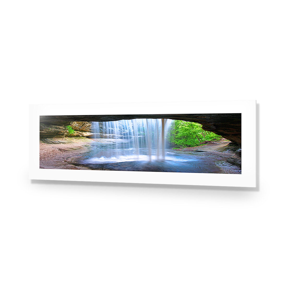 Waterfall Cave, Long Acrylic Print Art