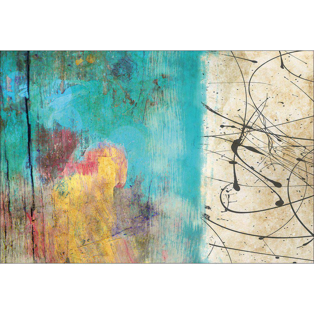 Painted Grunge Splatter, Rectangle Canvas Art