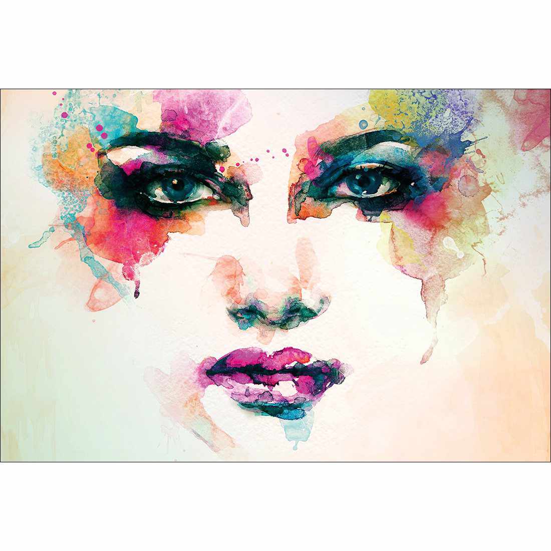 Techno Face Canvas Art