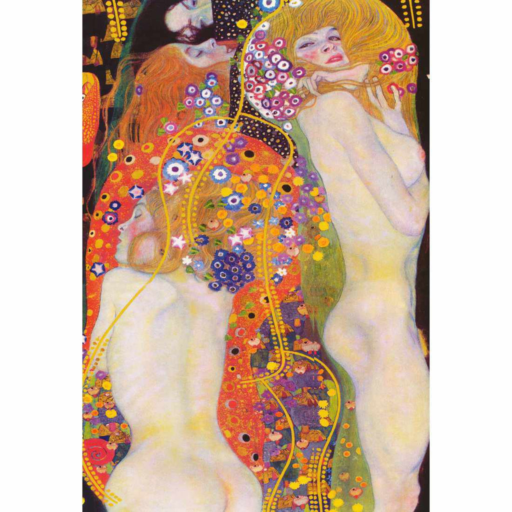 Water Serpents by Gustav Klimt Canvas Art