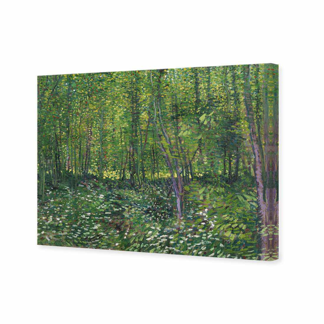 Trees And Undergrowth by Van Gogh Canvas Art