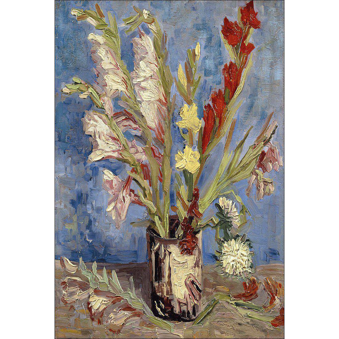 Vase Of Gladioli by Van Gogh Canvas Art