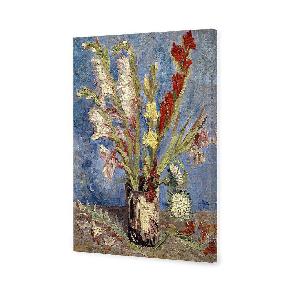Vase Of Gladioli by Van Gogh Canvas Art