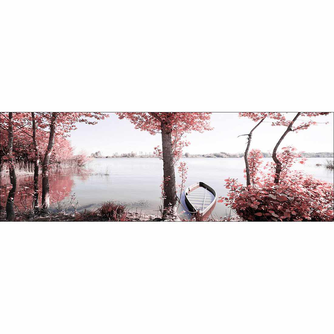 Quiet Pink River Canvas Art