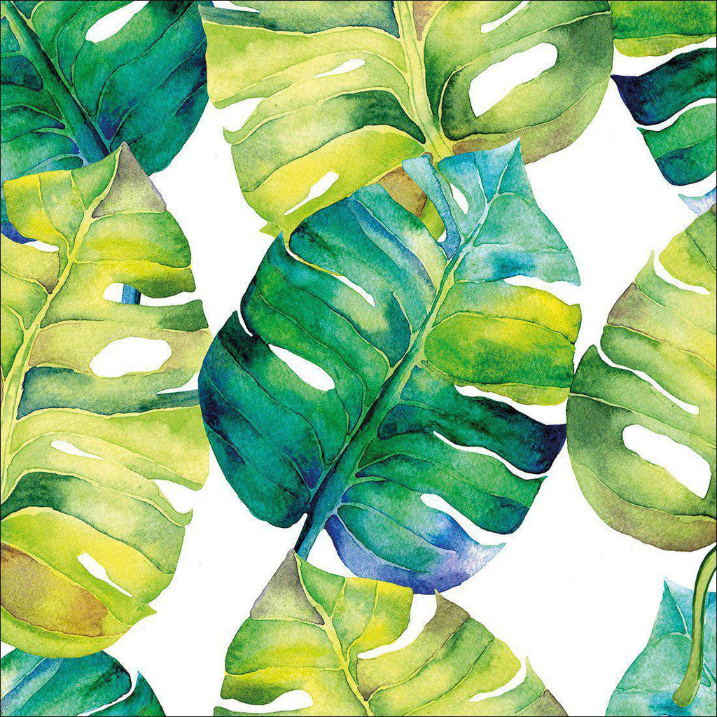 Verdant Leaves Canvas Art