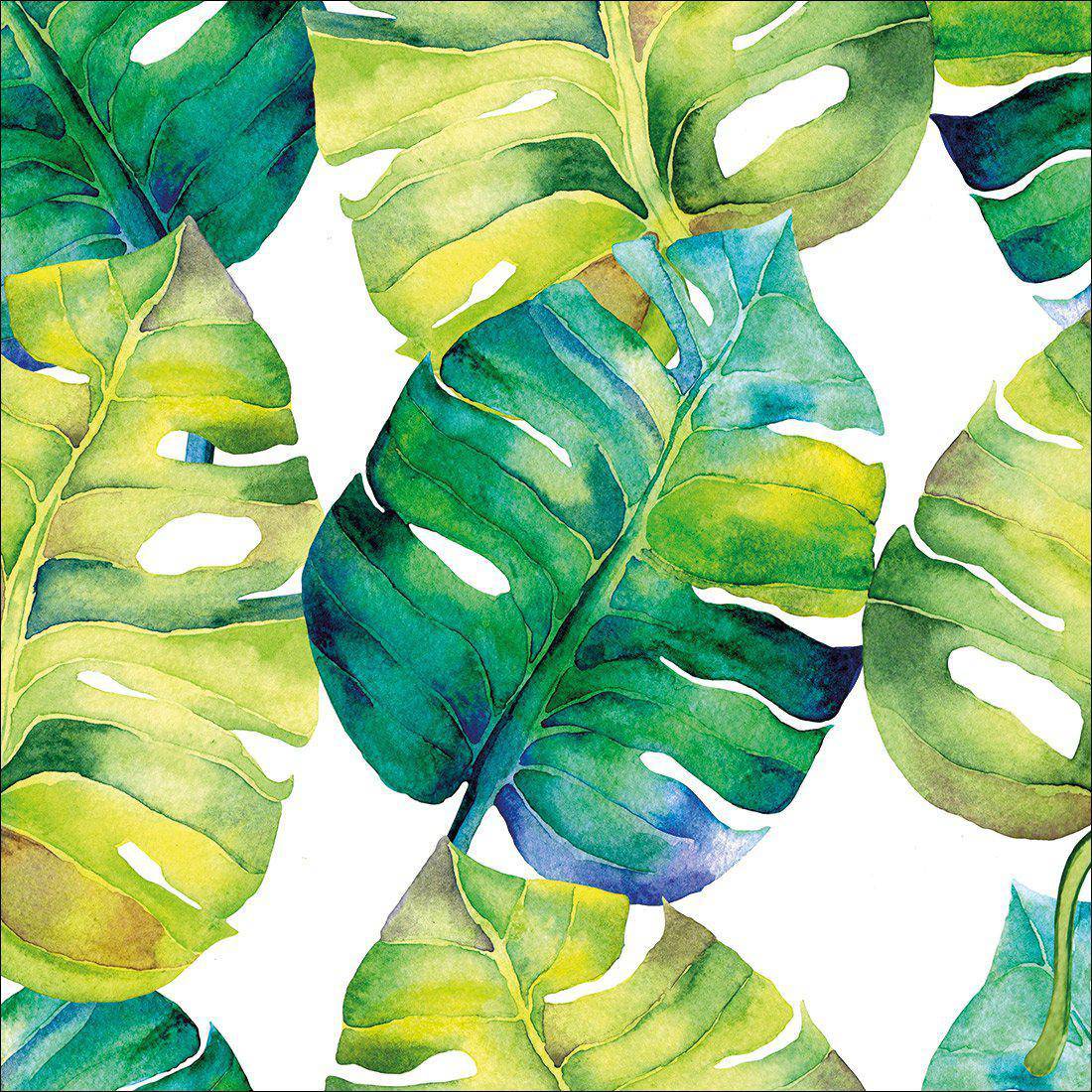 Verdant Leaves Canvas Art