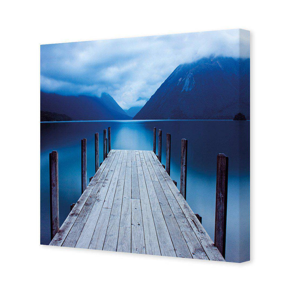 Tranquil Jetty, Square Canvas Art