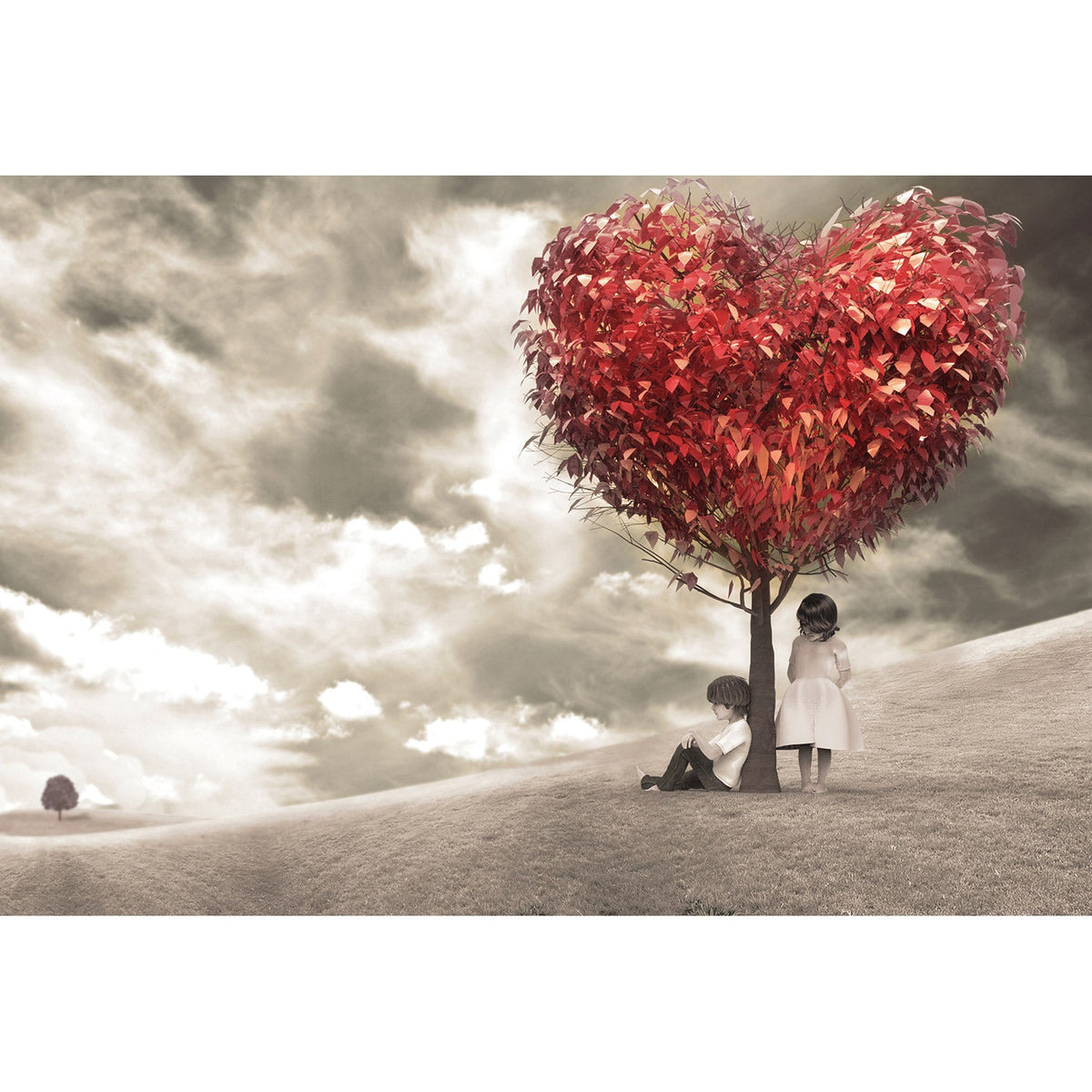 The Heart Tree Acrylic Print Art