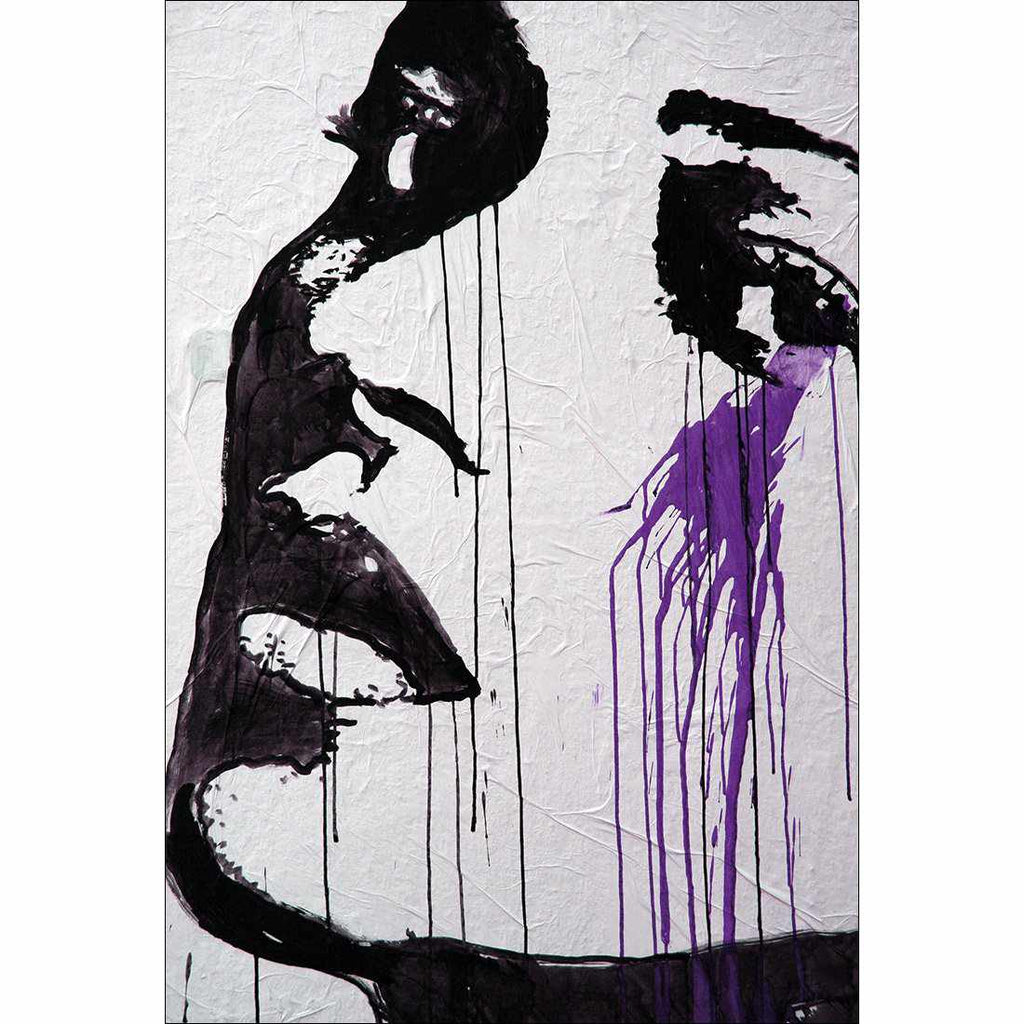 Purple Tears Canvas Art