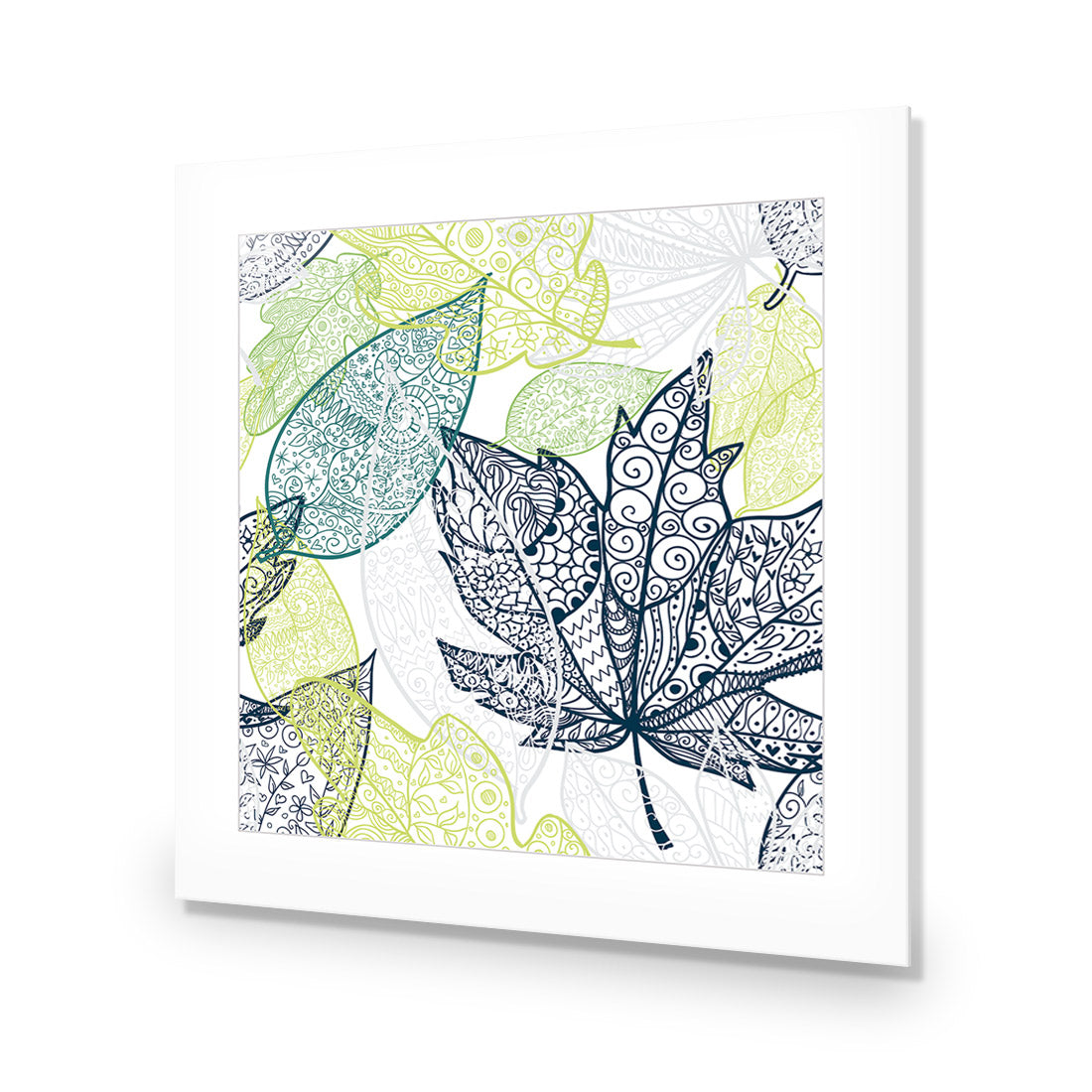 Winter Filigree, Square Acrylic Print Art