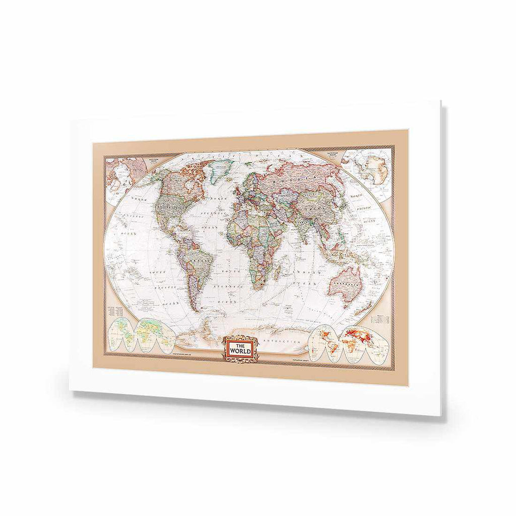 The World Map Acrylic Print Art