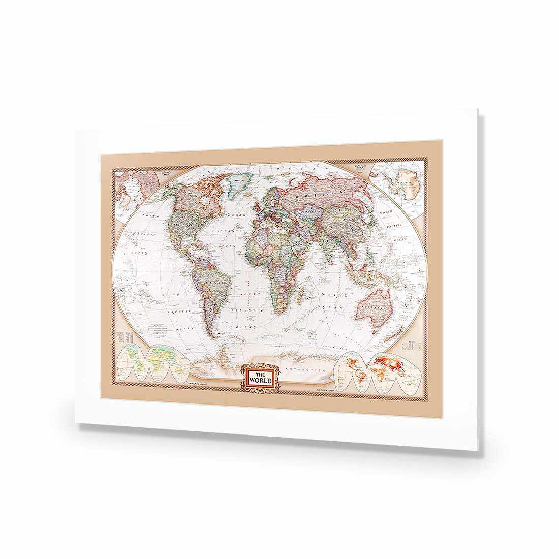 The World Map Acrylic Print Art