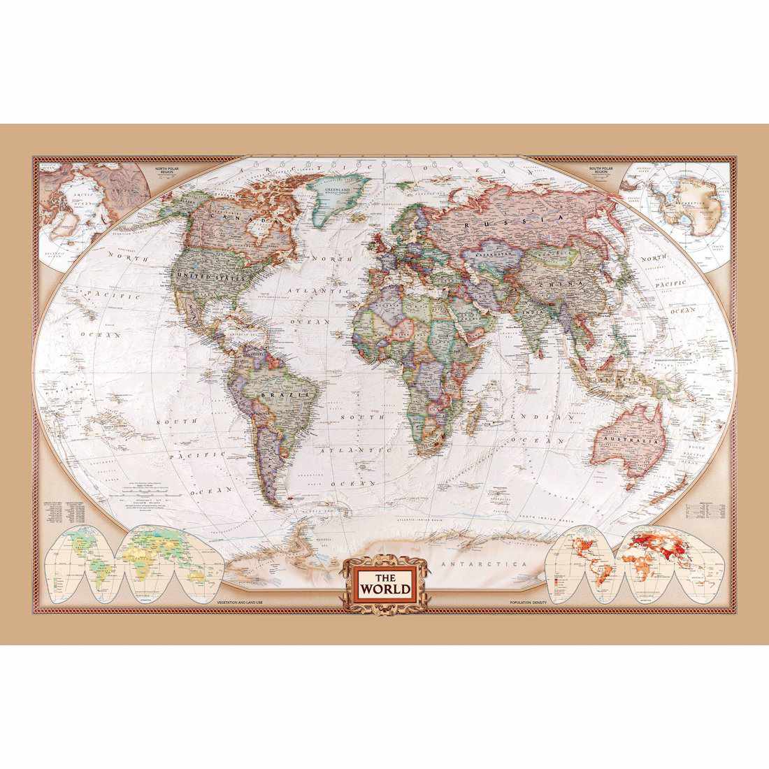 The World Map Acrylic Print Art