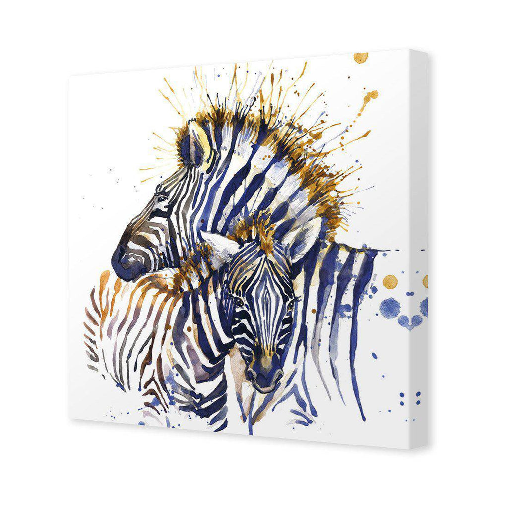 Zebra Watercolour Canvas Art