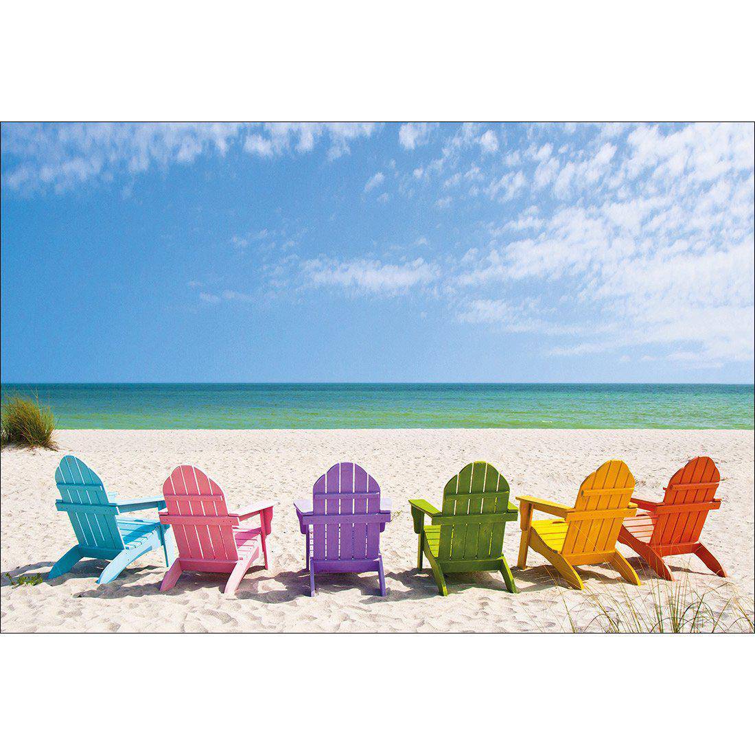 Pastel Chairs Canvas Art