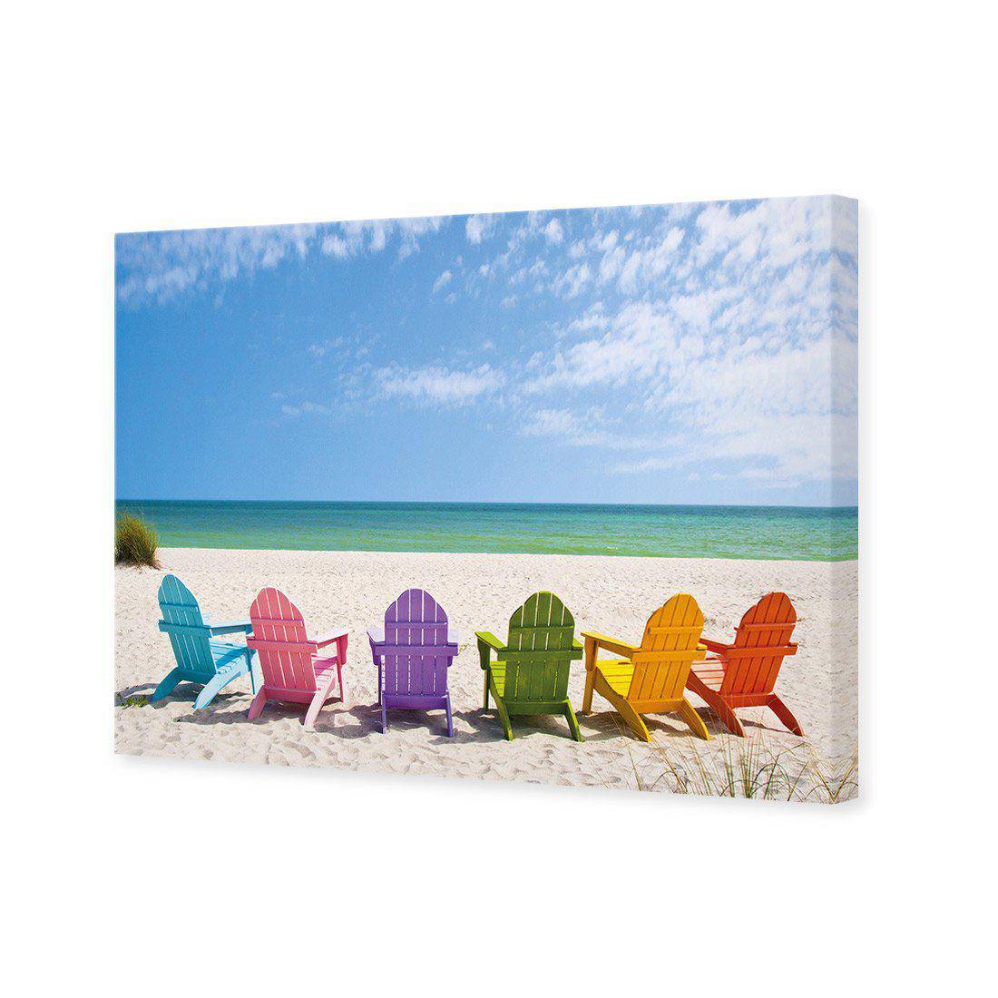 Pastel Chairs Canvas Art