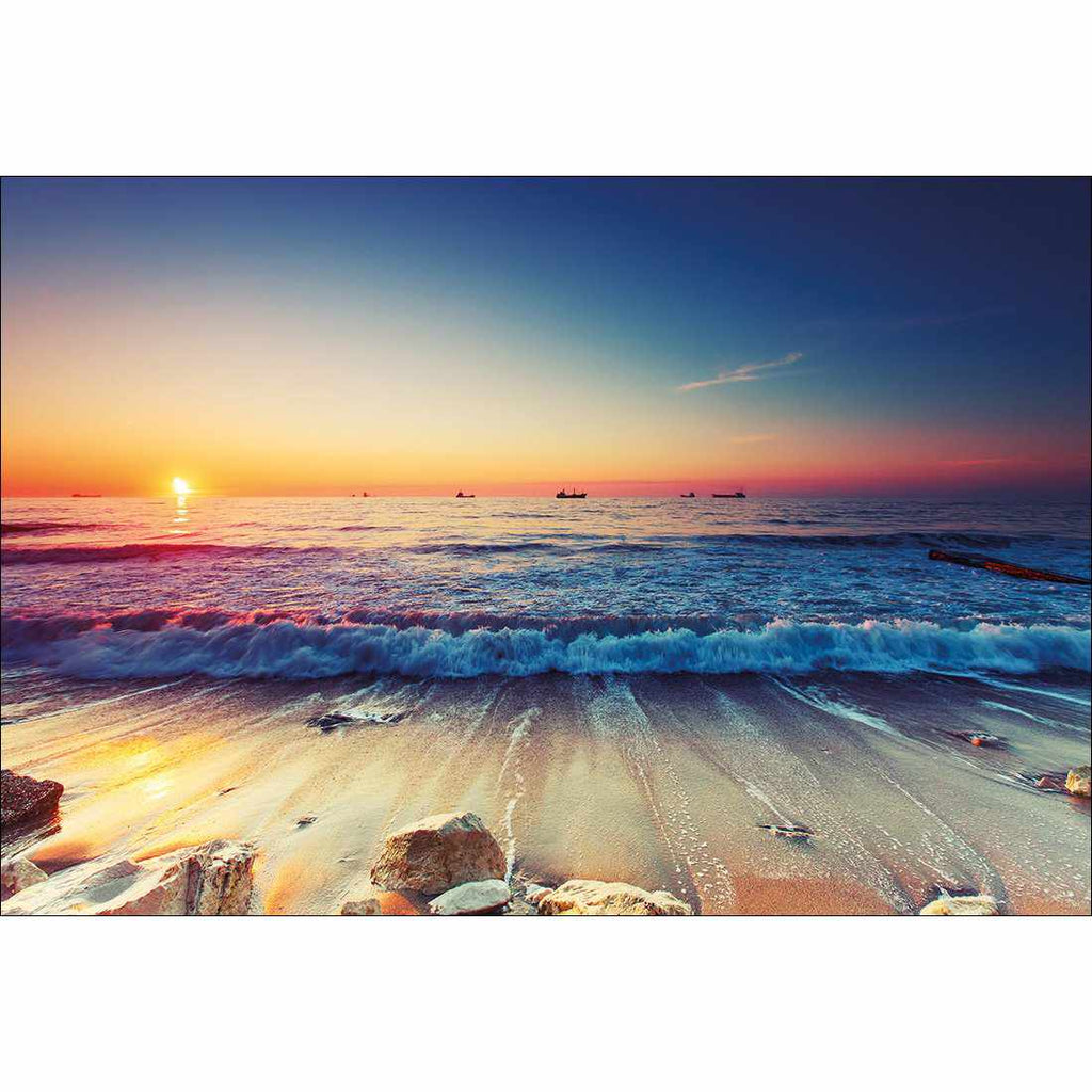 Sunset Tide Out Canvas Art