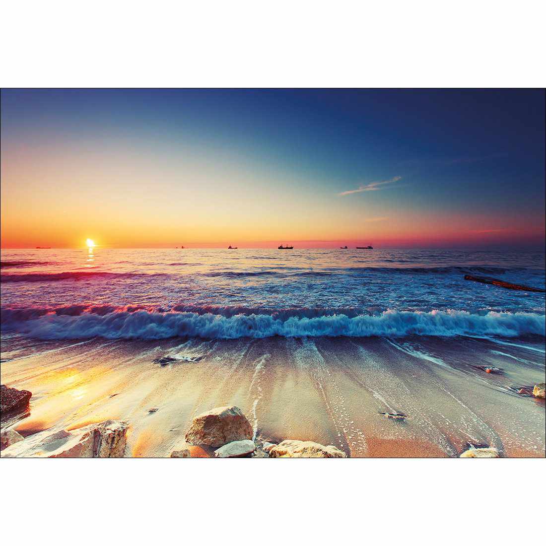 Sunset Tide Out Canvas Art