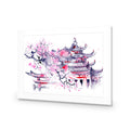Temple Watercoloured Acrylic Print Art