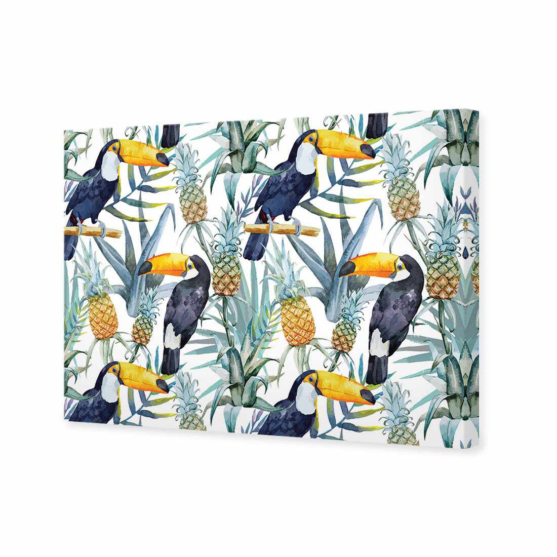 Pineapple Toucans Canvas Art