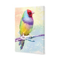 Watercolour Finch Canvas Art