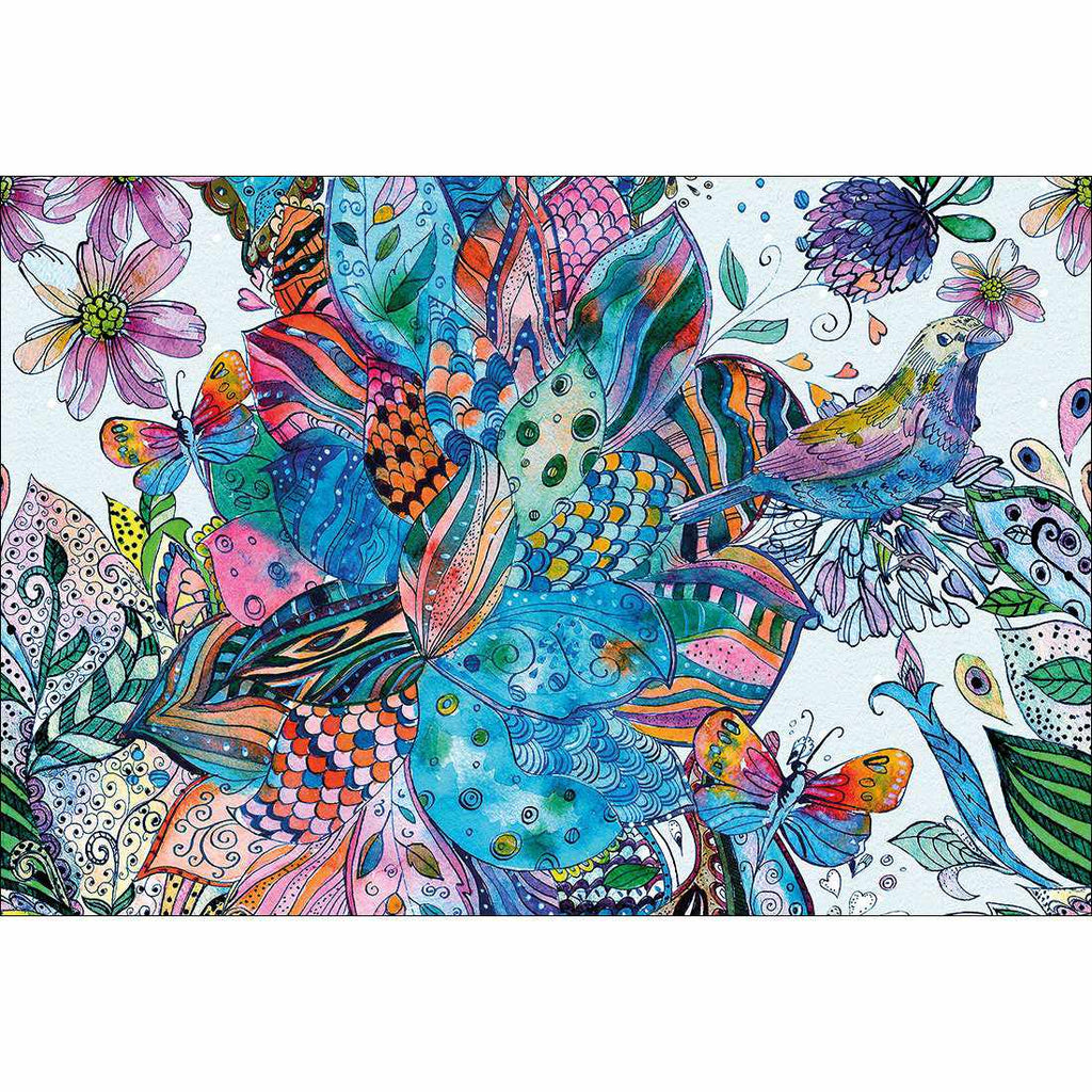 Tapestry Smorgasboard, Blue Canvas Art