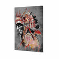 Rainbow Chief Left, Rusty Canvas Art