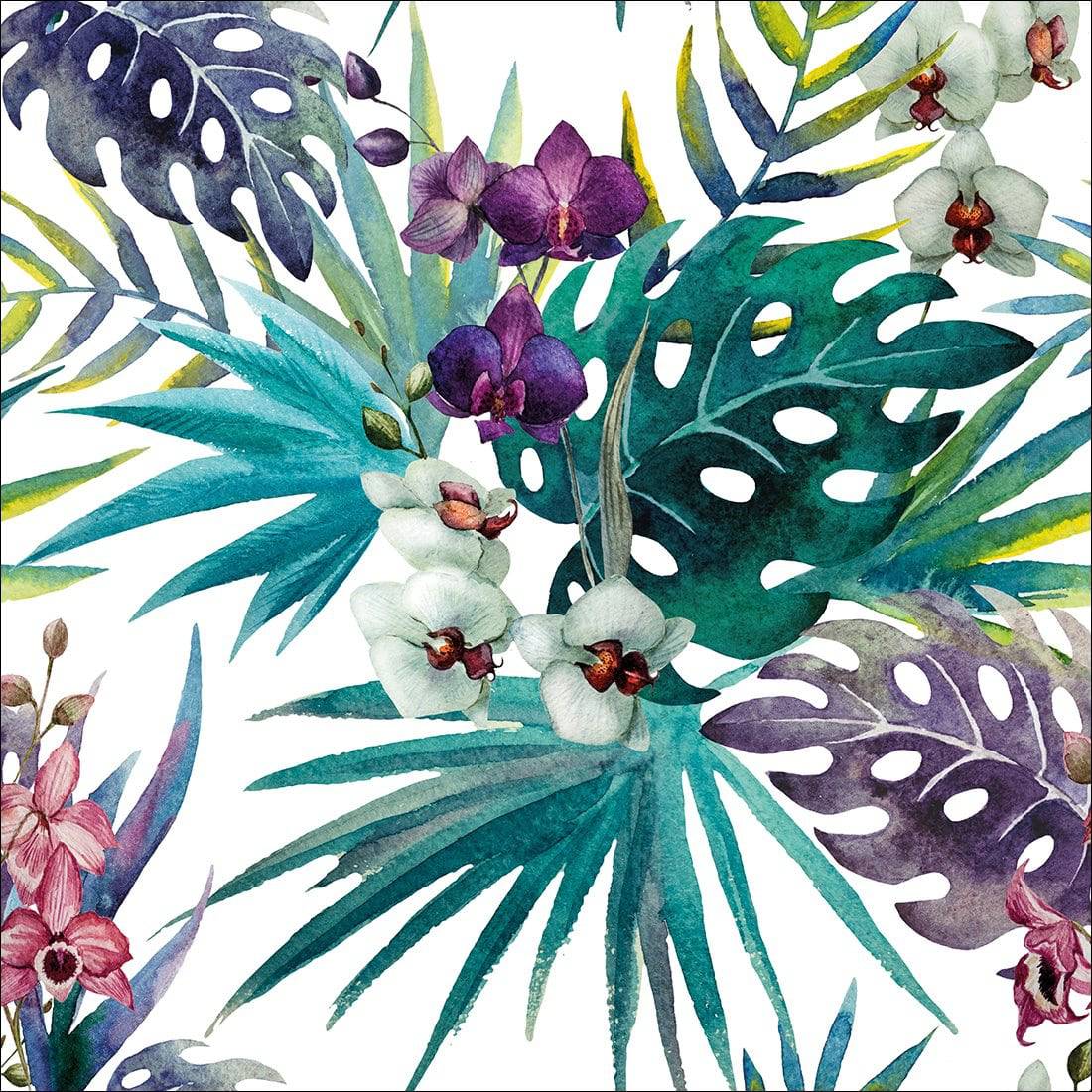 Orchid Exotica, Square Acrylic Print Art