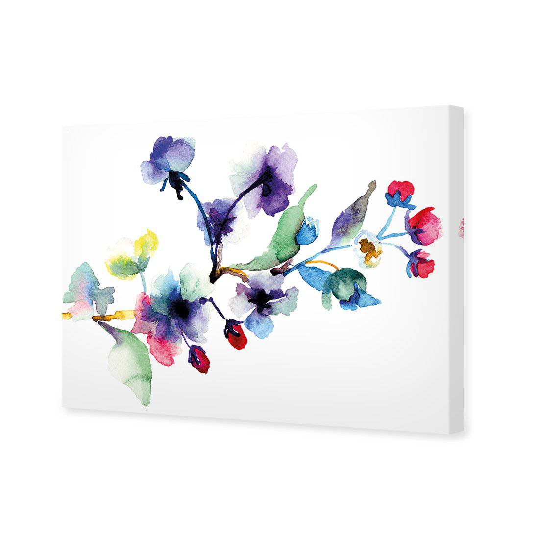 Watercolour Blossom Branch Canvas Art