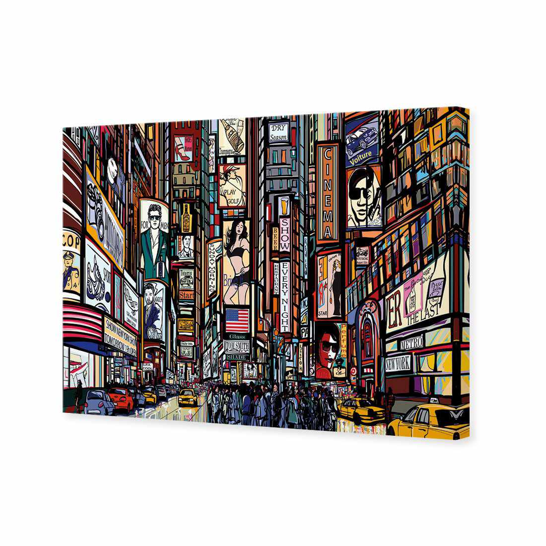 New York Advertised Canvas Art