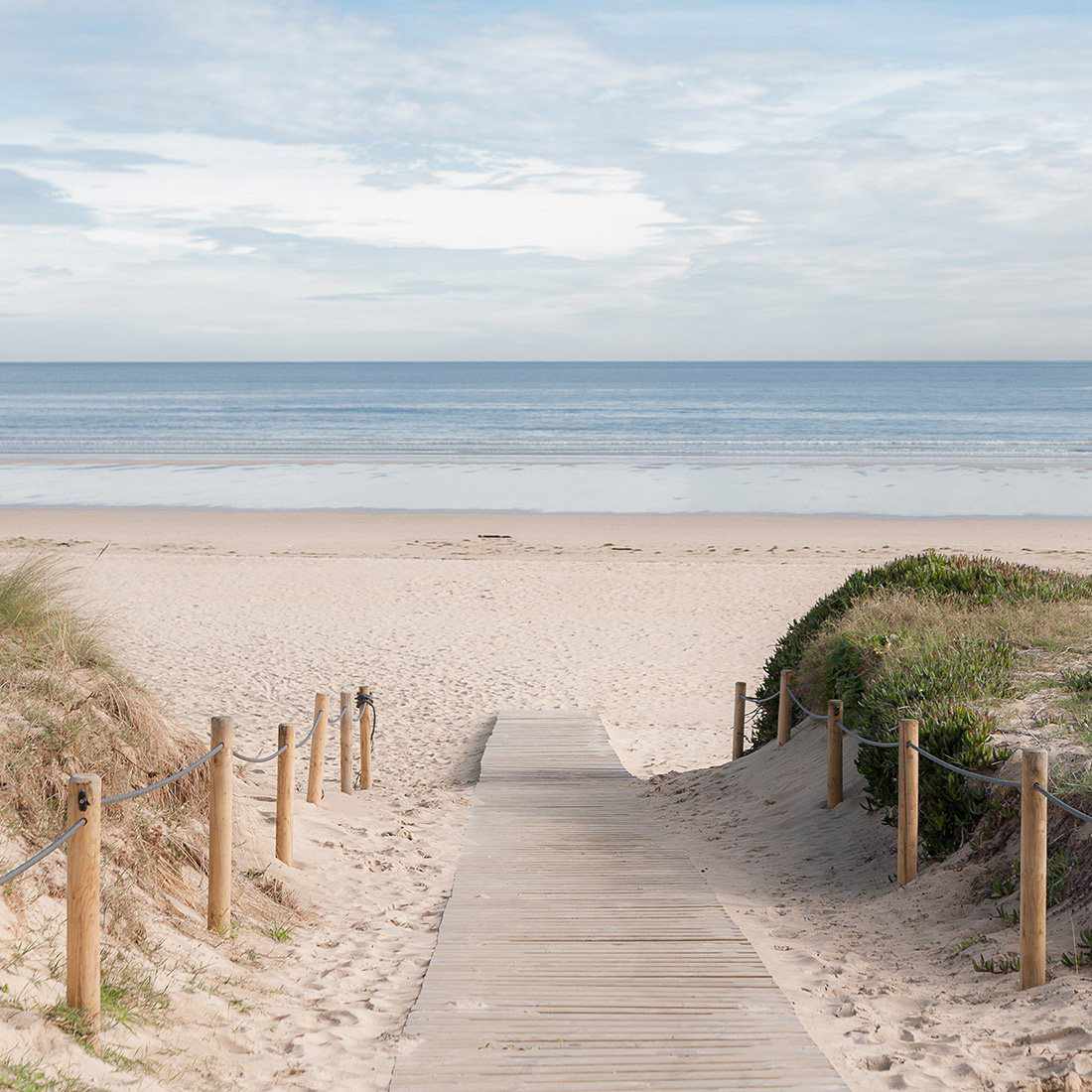 Pathway To The Sea, Square Acrylic Print Art