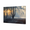 Winter Forest Pond, Rectangle Canvas Art