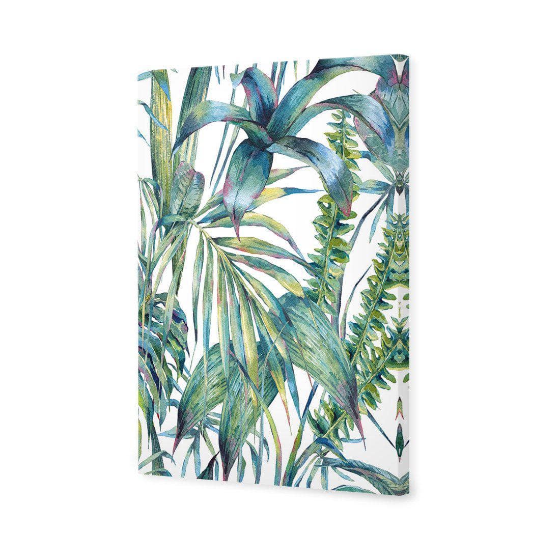 Tropical Collective On White Canvas Art