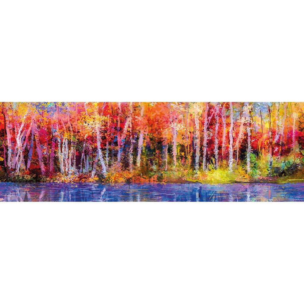 Rainbow Tree Forest, Long Acrylic Print Art