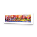 Rainbow Tree Forest, Long Acrylic Print Art