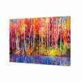 Rainbow Tree Forest, Rectangle Canvas Art