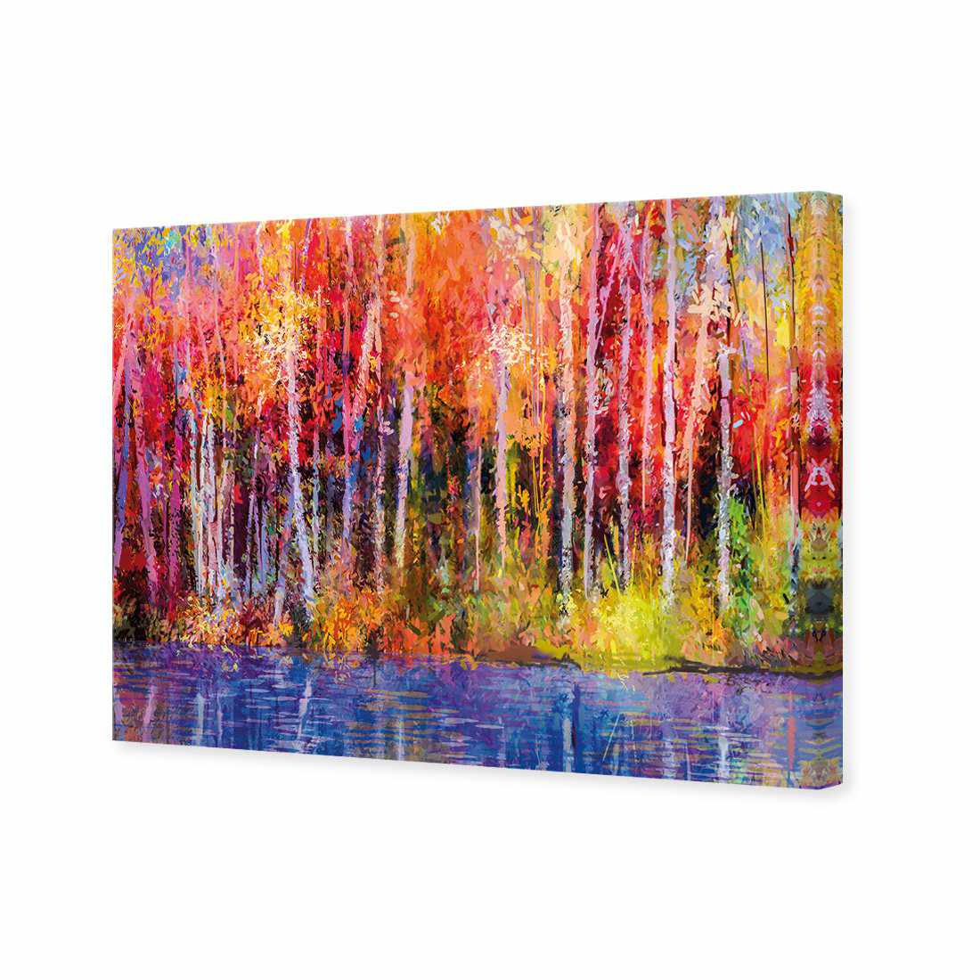 Rainbow Tree Forest, Rectangle Canvas Art