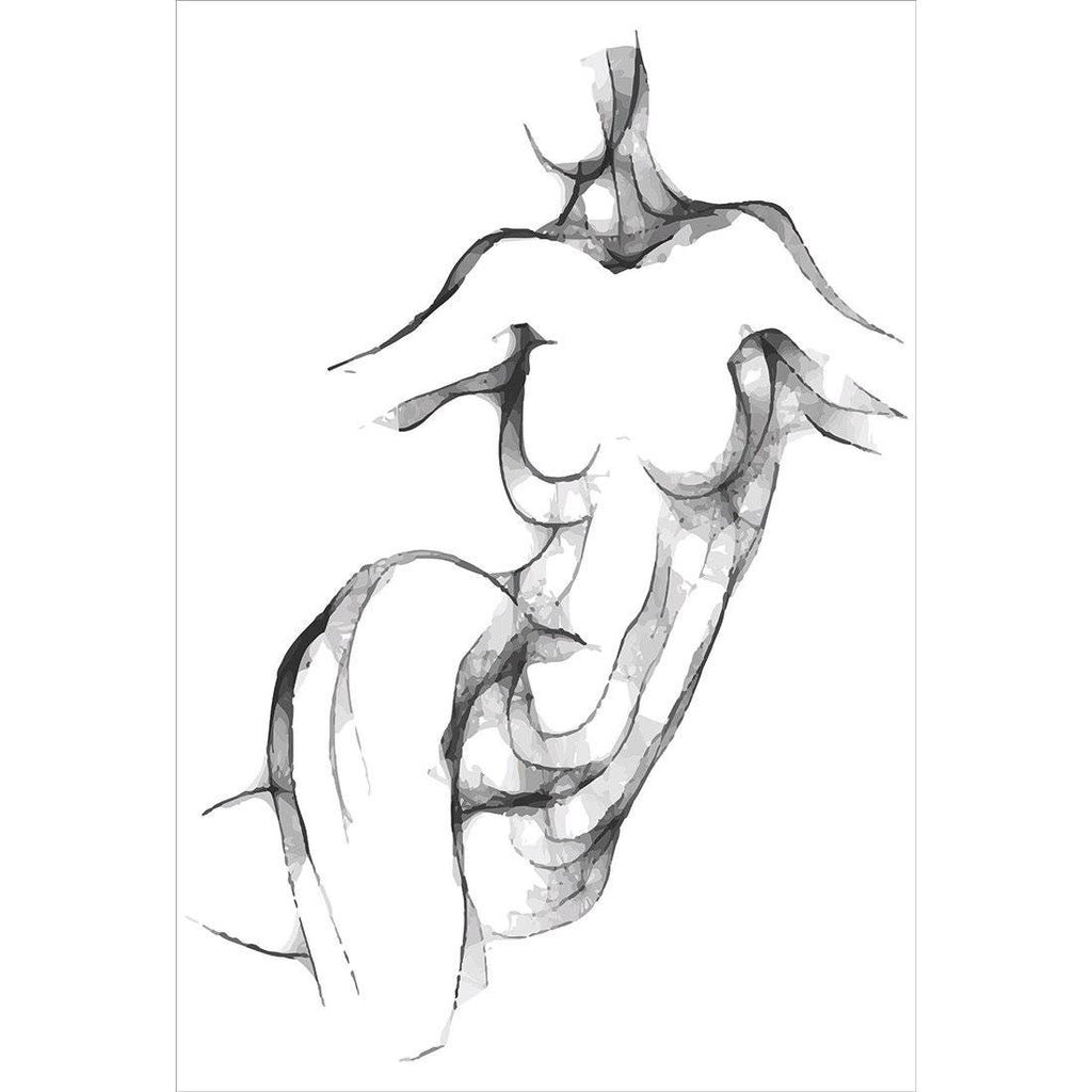 Nude Twist Canvas Art