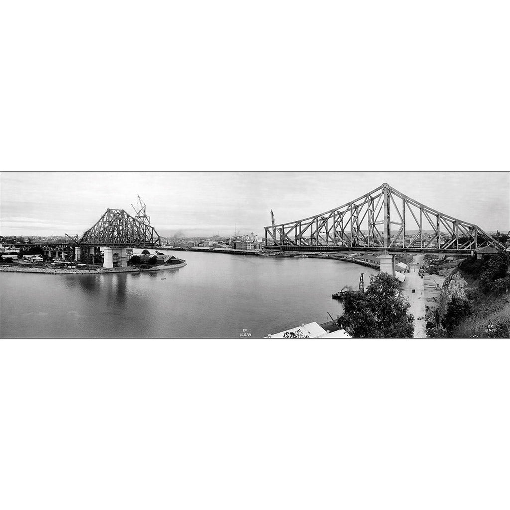 Story Bridge Construction 1939, Long Acrylic Print Art