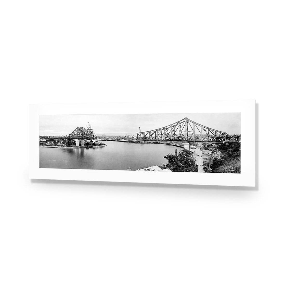 Story Bridge Construction 1939, Long Acrylic Print Art