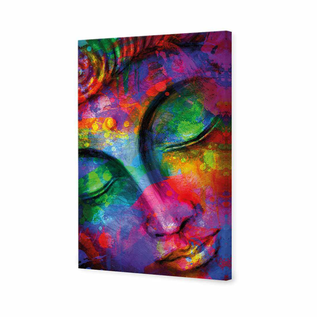 Rainbow Buddha Canvas Art