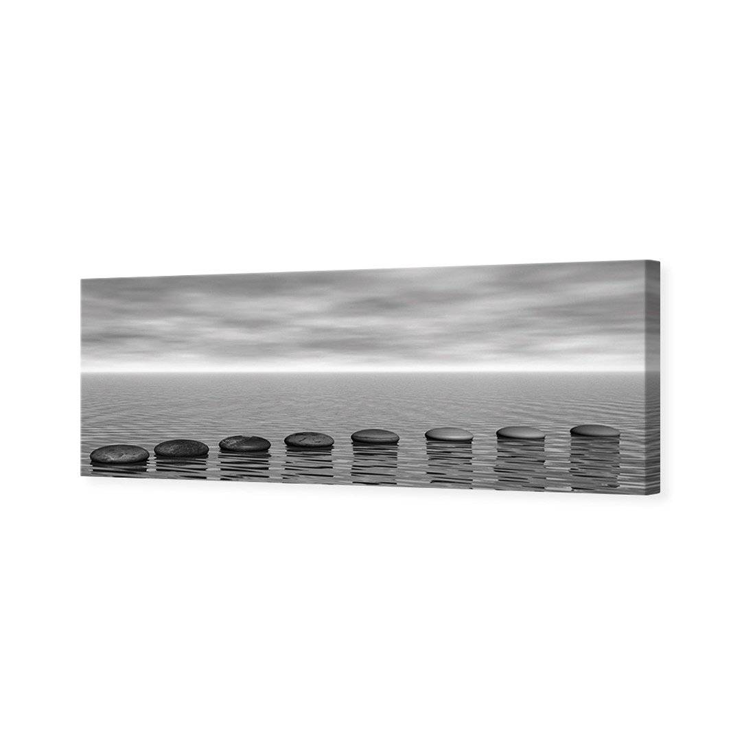 Stepping Stones, B&W Canvas Art