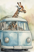 Giraffe in Kombi
