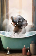 Elephant Bathtime I